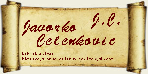 Javorko Čelenković vizit kartica